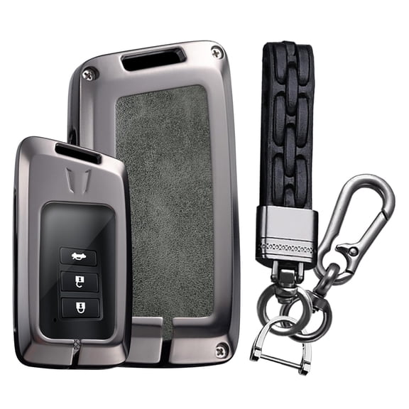 Premium Heavy Duty Zinc Alloy Protective Case Cover for Lexus Key Fob - Universal Fit for IS ES GS NX RX GX LX LC LS RC UX US UX200 UX250h Models - Anti-Scratch Metal Keychain Holder Protector