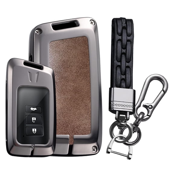 Premium Heavy Duty Zinc Alloy Protective Case Cover for Lexus Key Fob - Universal Fit for IS ES GS NX RX GX LX LC LS RC UX US UX200 UX250h Models - Anti-Scratch Metal Keychain Holder Protector