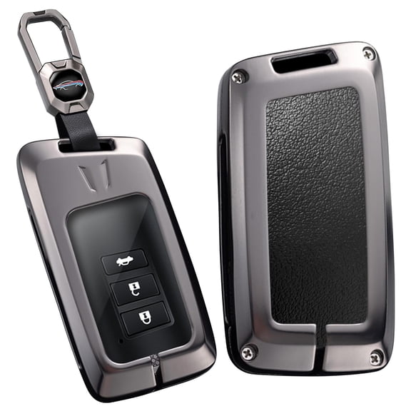 Premium Heavy Duty Zinc Alloy Protective Case Cover for Lexus Key Fob - Universal Fit for IS ES GS NX RX GX LX LC LS RC UX US UX200 UX250h Models - Anti-Scratch Metal Keychain Holder Protector