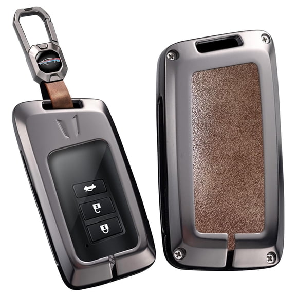 Premium Heavy Duty Zinc Alloy Protective Case Cover for Lexus Key Fob - Universal Fit for IS ES GS NX RX GX LX LC LS RC UX US UX200 UX250h Models - Anti-Scratch Metal Keychain Holder Protector
