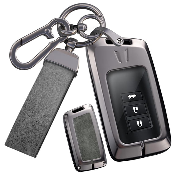 Premium Heavy Duty Zinc Alloy Protective Case Cover for Lexus Key Fob - Universal Fit for IS ES GS NX RX GX LX LC LS RC UX US UX200 UX250h Models - Anti-Scratch Metal Keychain Holder Protector