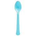 thumbnail image 1 of Premium Heavyweight Caribbean Blue Plastic Spoons, 48 Ct., 1 of 3