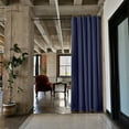 thumbnail image 1 of RoomDividersNow Premium Heavyweight Tension Rod Room Divider Kit - Small, 8ft Tall x 2ft 4in - 4ft Wide (Harbor Blue), 1 of 4