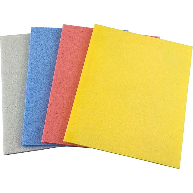 Premium High Contour Sanding Pad Sponges for Wood, Auto Body, Paint