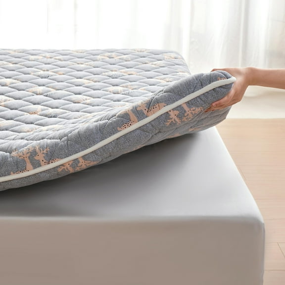 LILYVIBEBEARHAPPY Ultra Soft Queen 3" Premium Foam Mattress Topper - High-Density, Breathable & Hypoallergenic for Back Pain Relief,Queen (60"X80")