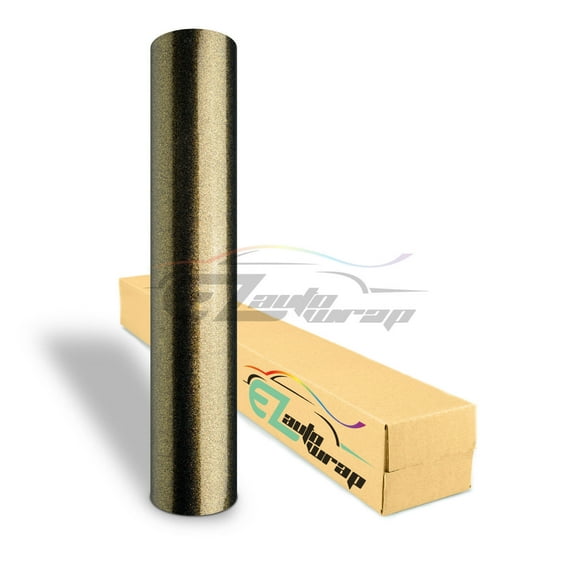 Premium High Gloss Metallic Chameleon Black Gold Sticker Decal Car Vinyl Wrap 60"x84"