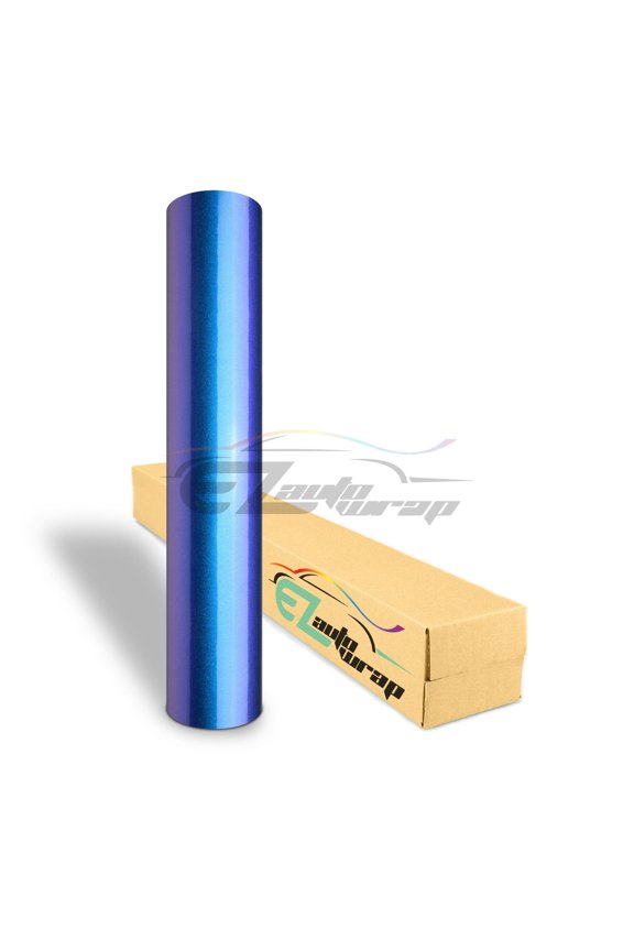 Premium High Gloss Metallic Chameleon Purple Blue Sticker Decal Car Vinyl Wrap 60'x540"