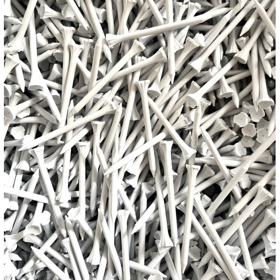 Premium High-Impact Composite Plastic Golf Tees - 2.75" 3.25" Length