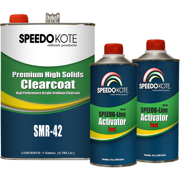 Premium High Solids Clear Coat, Clearcoat 6 Qt. Fast (Cool Temp.) Kit, SMR-42/60