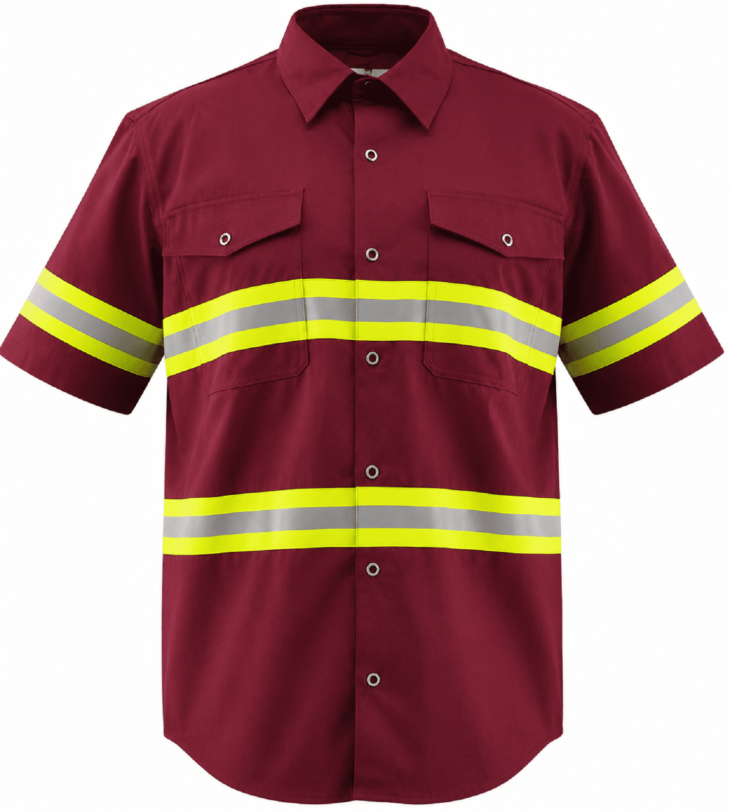 Premium High Visibility Hi Vis Reflective Safety Work Shirts - Half ...