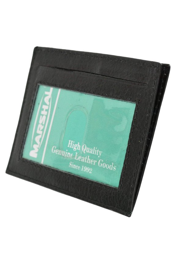 Premium High quality Genuine Leather Slim Simple ID Credit Card Holder Thin Wallet P 270 CF