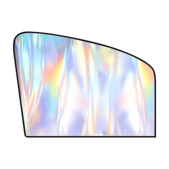 Premium Holographic Car Side Window Sunshade UV Protection, Privacy Shield, Easy Installation, Universal Fit