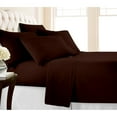 thumbnail image 1 of Premium Home Collection Microfiber Soft Cooling Bed Sheet Set - 6 Piece, California King, Chocolate, 1 of 7