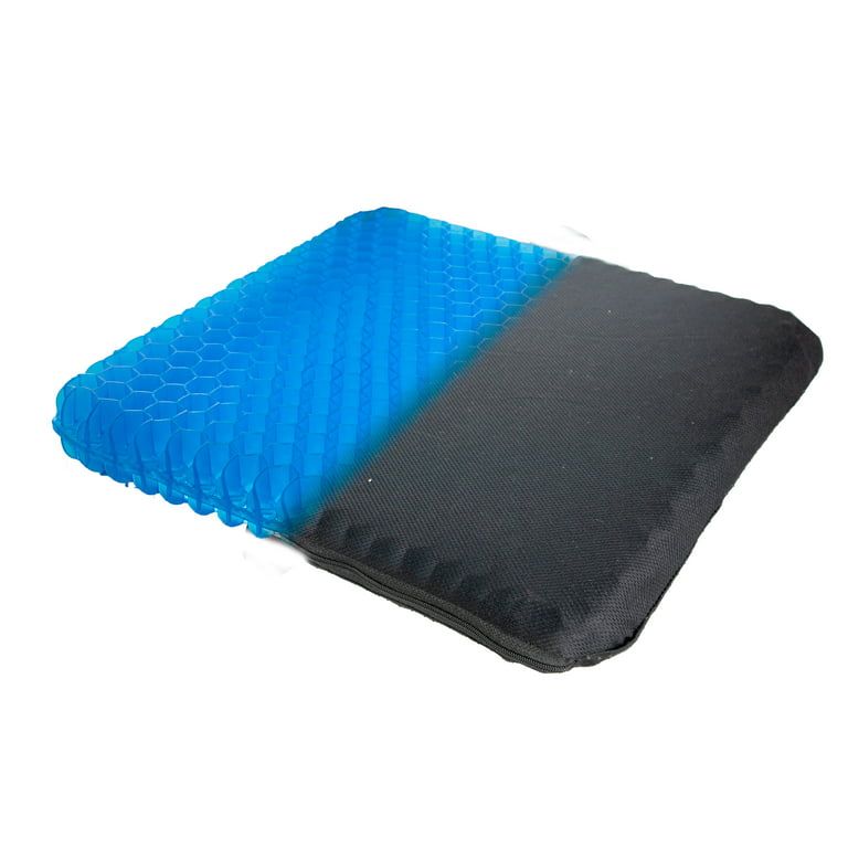 Premium Honeycomb Cooling Gel Support Seat Cushion with Non-Slip Breathable Cover - Extra Thick Ergonomic & Orthopedic Gel Cushion, Size: Premium