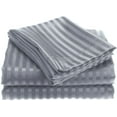 thumbnail image 1 of Premium Hotel Quality 3 Pc. Striped Bed Sheet Set - Twin, Gray, 1 of 1