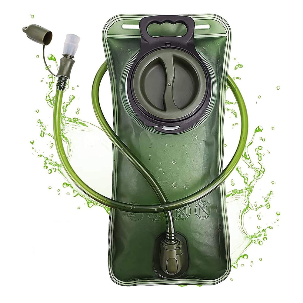 Premium Hydration Bladder with Bite Valve, BPA-Free, Antibacterial and Leak-Proof, Suitable for Every Hydration Pack, 2 Liters, for Sports