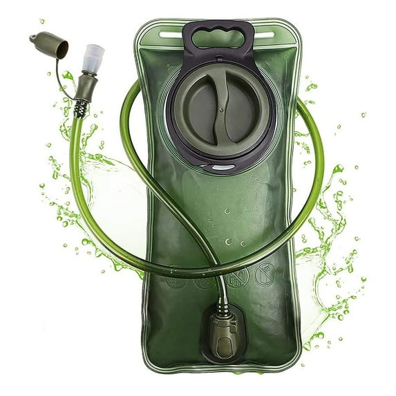 Premium Hydration Bladder with Bite Valve, BPA-Free, Antibacterial and Leak-Proof, Suitable for Every Hydration Pack, 2 Liters, for Sports