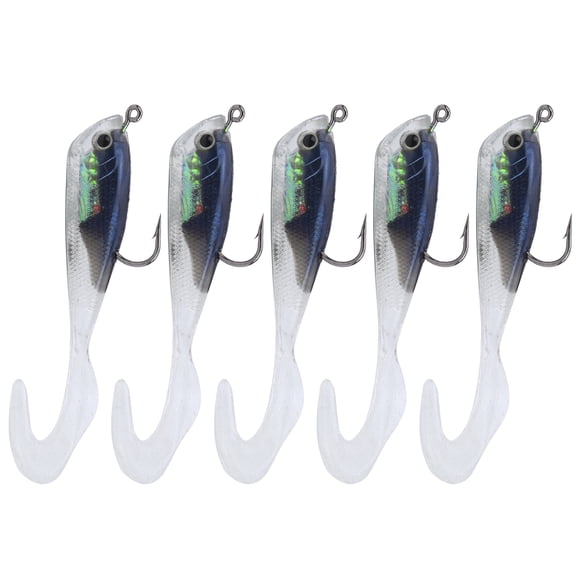 Premium Ice Fishing Lure Artificial Simulation Bait Long Shot Winter Fishing Tackle with Single Hook, 6.30 inches / 16.00 cm Length, 1.76 oz / 50.00 g Weight, Freshwater Gear, Size 3#