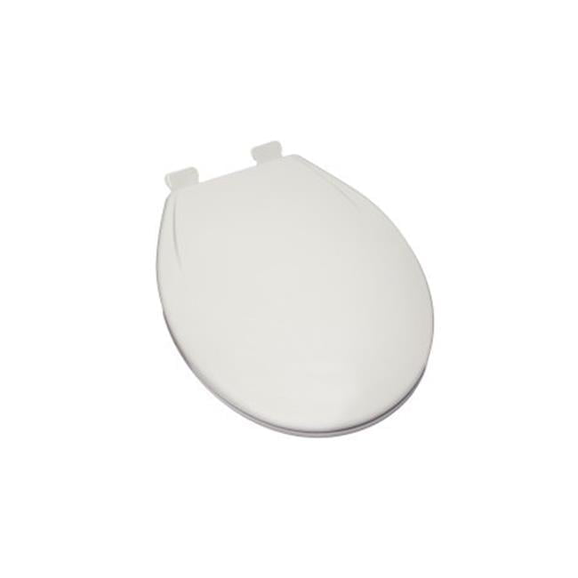 Premium Ice Gray Molded Round Wood Toilet Seat