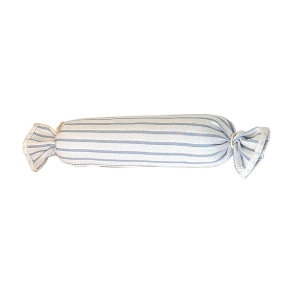 Premium Ice Silk Neck Pillow with Ergonomic Candy Shape, Breathable Striped Bolster, Removable Inner Liner for Cervical, Lumbar Support, and Comfort
