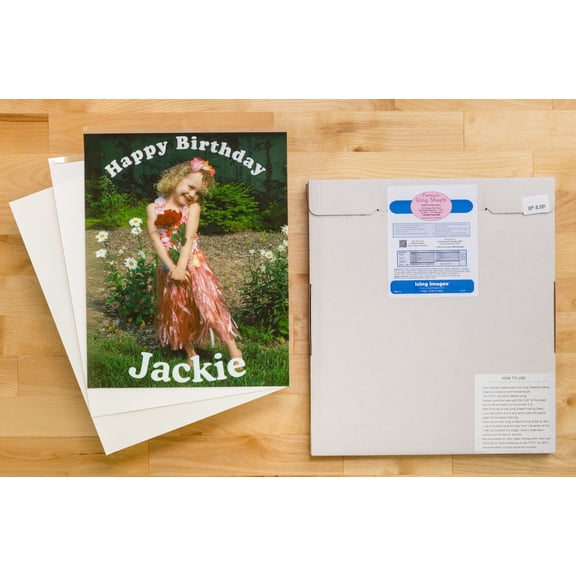 Premium Icing Sheets (Vanilla) - 8.5" x 10.75" - White - 24 sheets - ***Icing Images® Genuine***