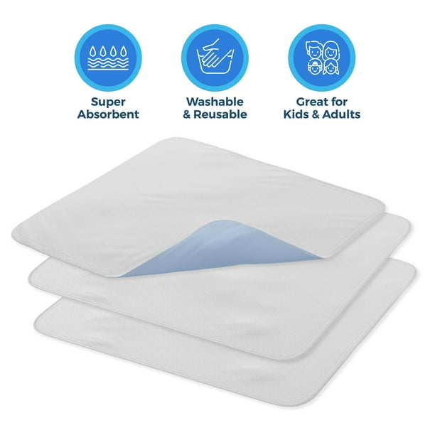 Premium Incontinence Washable Bed Pad Heavy Duty Reusable Cotton