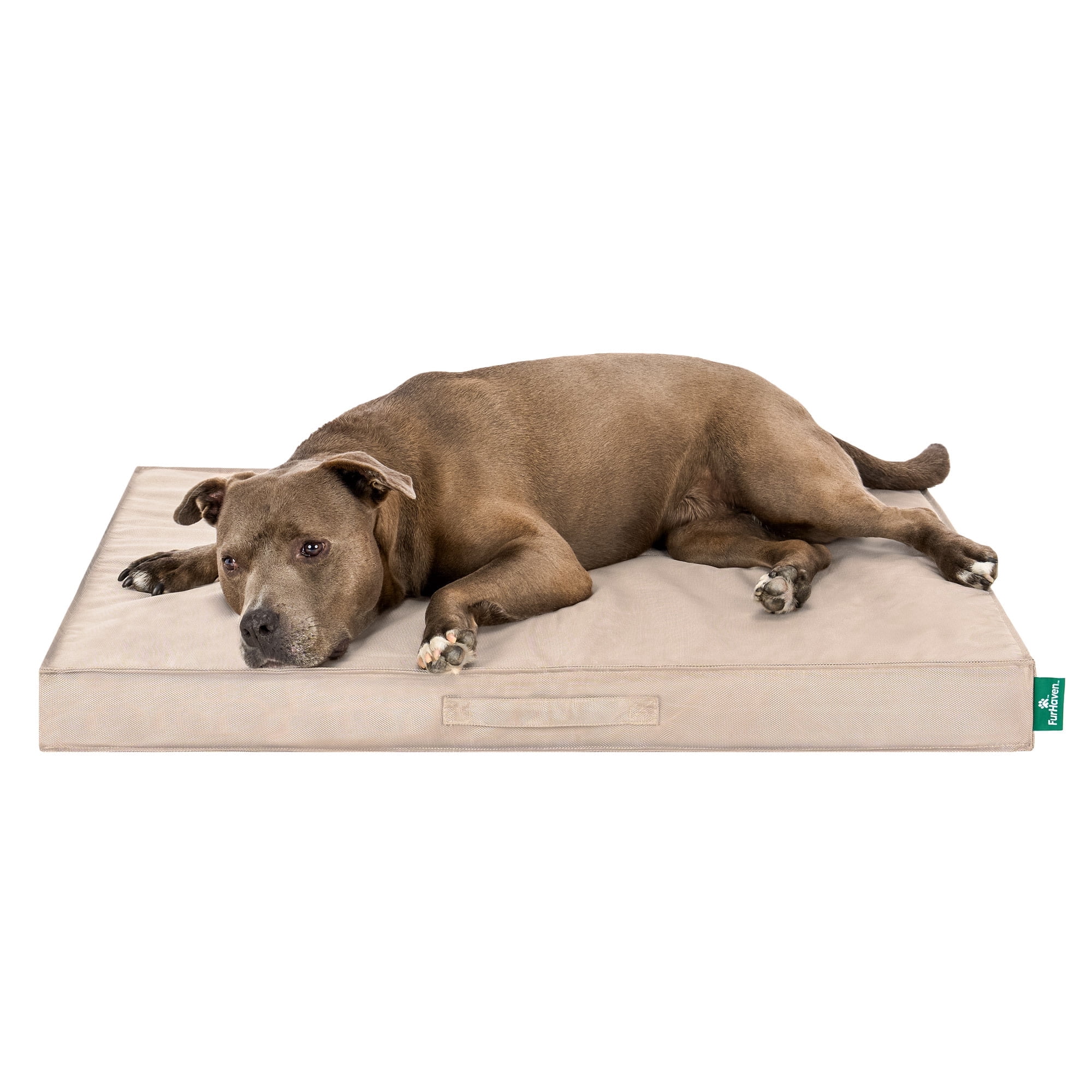 Premium Indoor-Outdoor Deluxe Orthopedic Mattress Pet Bed, Biscuit, Large