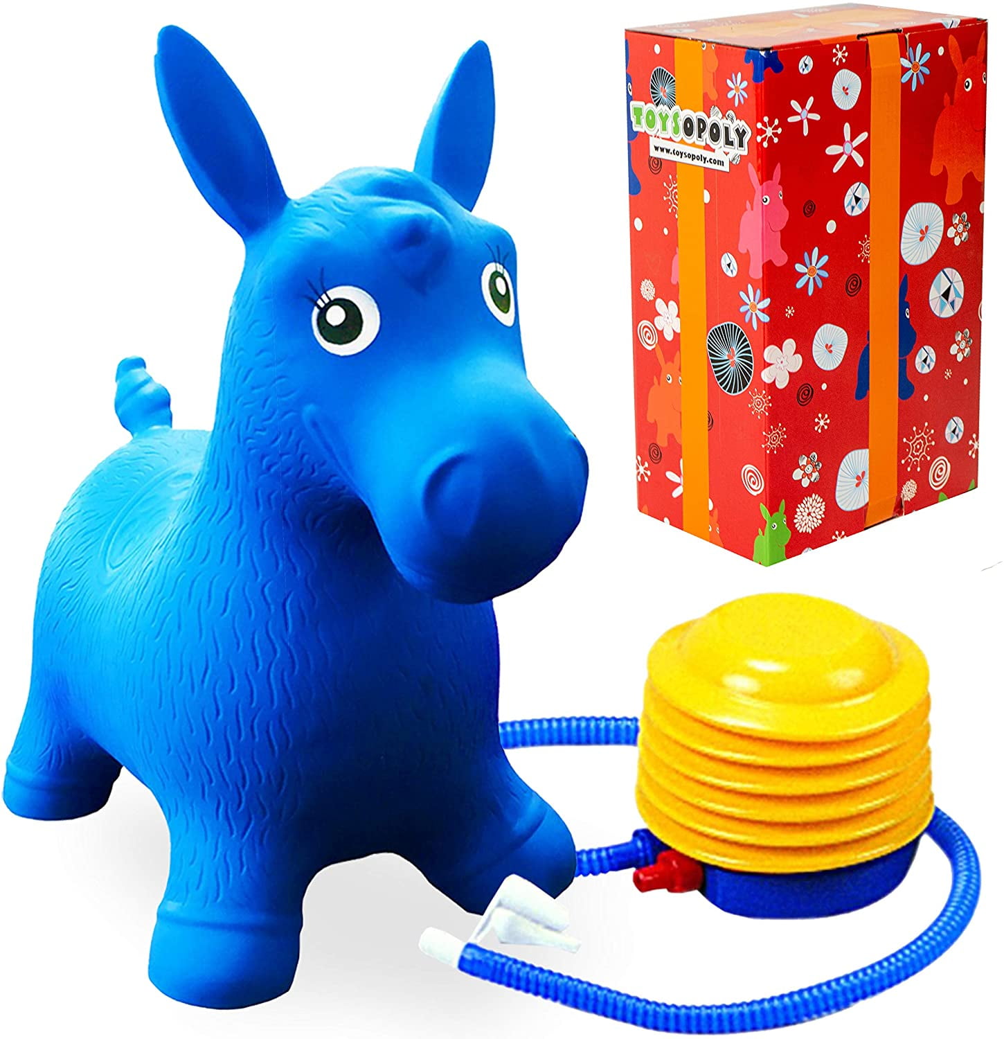 Premium Inflatable Horse Hopper Best Animal Bouncer Ride-On Toy