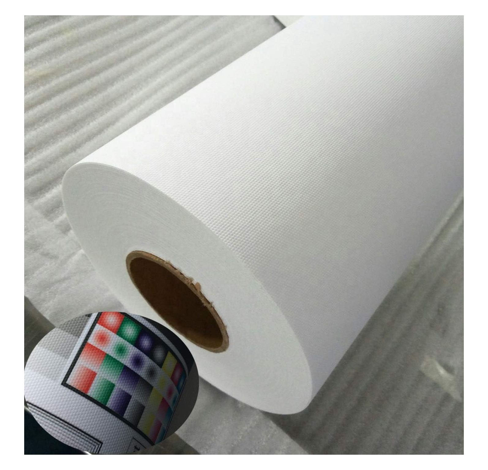 Premium Inkjet Art Canvas 36"x40ft. Roll Waterproof and Dry White
