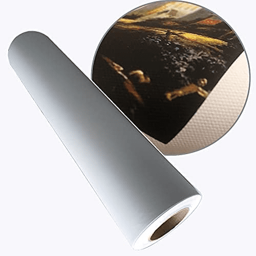 Premium Inkjet Poly-Cotton Art Canvas 17"x40ft Roll Large format Printing Canvas White Matte Finish$$Office