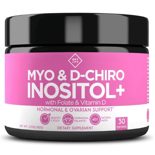 Premium Inositol Supplement MyoInositol and DChiro Inositol Powder Plus Folate and Vitamin D