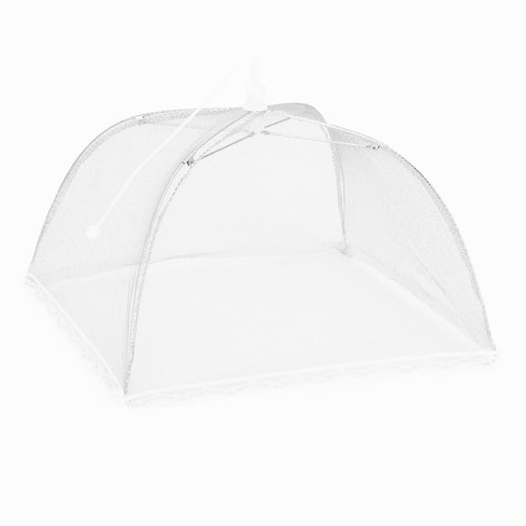 Premium Insect-Proof Food Net Umbrella - BPA-Free Fine Mesh Screen, Blocks Flies/Bees for Patio Dining & Camping Folds Flat for Travel Perfect for Buffets/Pool Parties