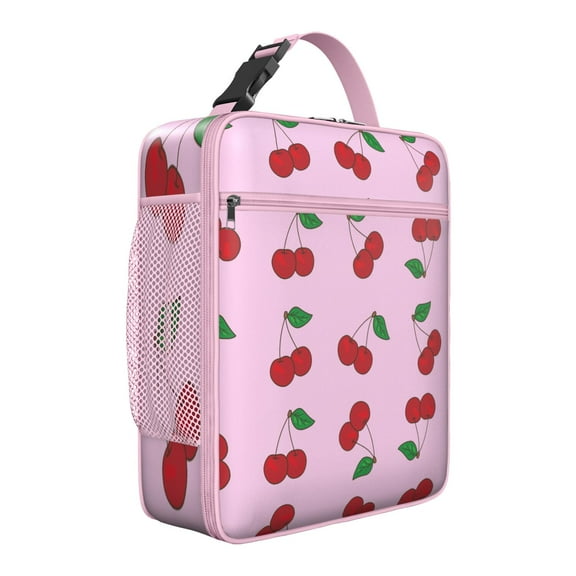 Premium Insulated Cherry Lunch Box for Men & - Reusable Lunch Bag with,Hour Temperature Retention, Compact & Lightweight Design for Office, Work, Picnic, Travel - Durable Lunch Tote for Adults.