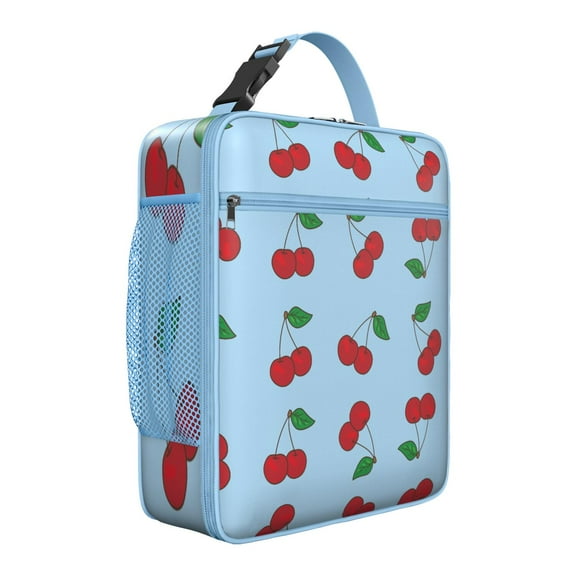 Premium Insulated Cherry Lunch Box for Men & - Reusable Lunch Bag with,Hour Temperature Retention, Compact & Lightweight Design for Office, Work, Picnic, Travel - Durable Lunch Tote for Adults.