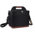 thumbnail image 1 of Premium Insulated Cooler Bag With Bottle Opener - Compact Oxford Cloth Lunch Tote For Picnic Beach Camping Travel, 11.8x10.2x8.3 Inches, Removable Shoulder Strap, 1 of 10