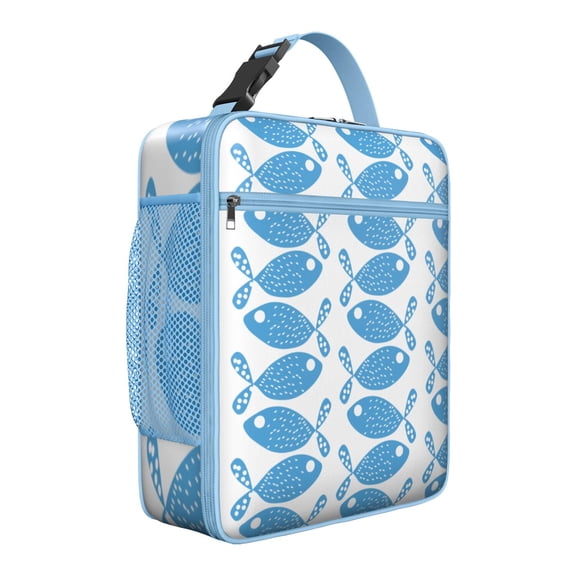 Premium Insulated Fish Lunch Box for Men & - Reusable Lunch Bag with,Hour Temperature Retention, Compact & Lightweight Design for Office, Work, Picnic, Travel - Durable Lunch Tote for Adults.