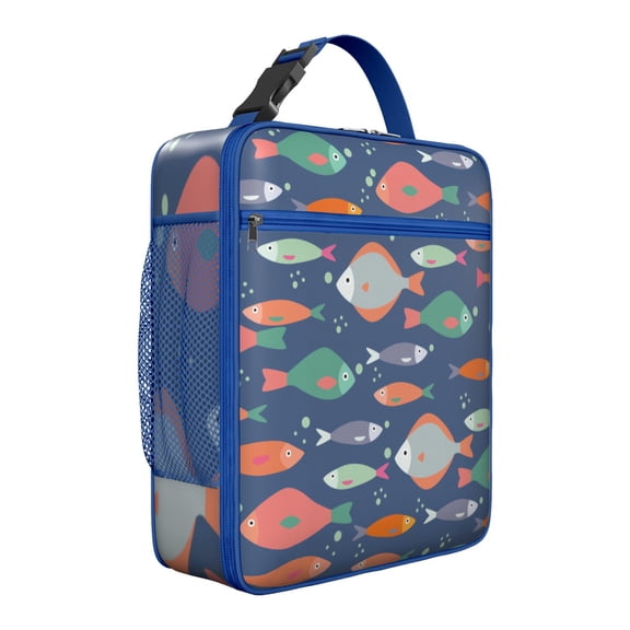 Premium Insulated Fish Lunch Box for Men & - Reusable Lunch Bag with,Hour Temperature Retention, Compact & Lightweight Design for Office, Work, Picnic, Travel - Durable Lunch Tote for Adults.