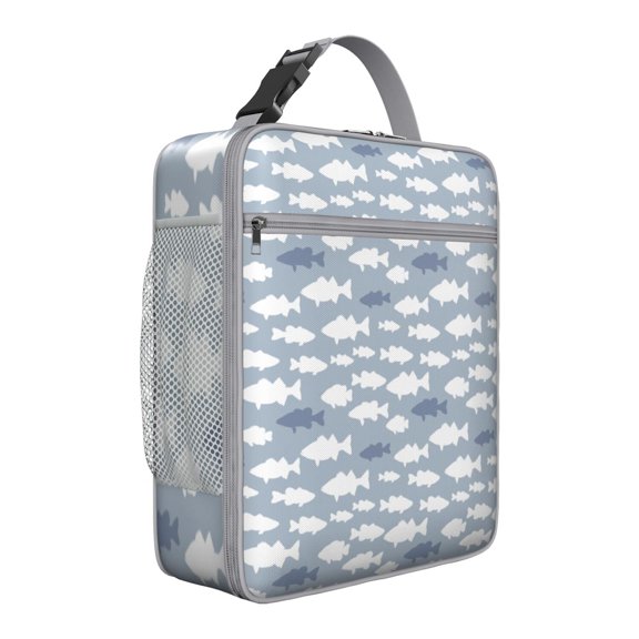 Premium Insulated Fish Lunch Box for Men & - Reusable Lunch Bag with,Hour Temperature Retention, Compact & Lightweight Design for Office, Work, Picnic, Travel - Durable Lunch Tote for Adults.