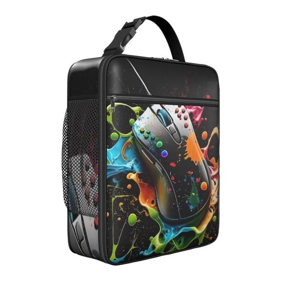 Premium Insulated Gaming Lunch Box for Men & - Reusable Lunch Bag with,Hour Temperature Retention, Compact & Lightweight Design for Office, Work, Picnic, Travel - Durable Lunch Tote for Adults.