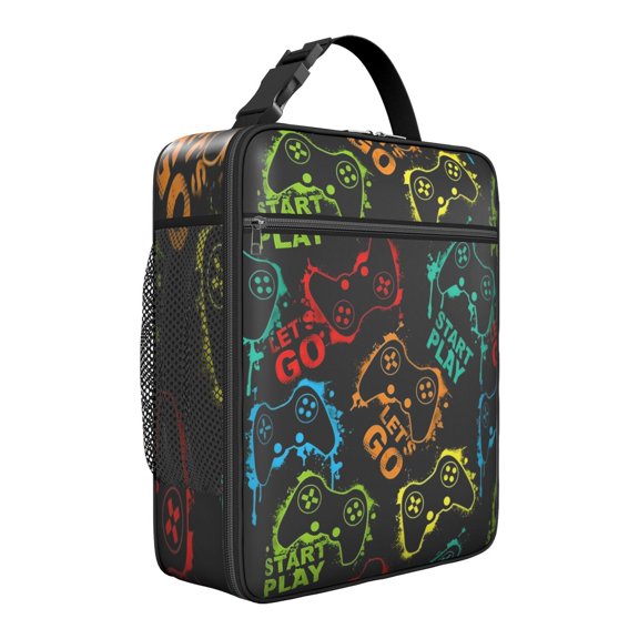 Premium Insulated Gaming Lunch Box for Men & - Reusable Lunch Bag with,Hour Temperature Retention, Compact & Lightweight Design for Office, Work, Picnic, Travel - Durable Lunch Tote for Adults.