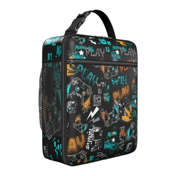 Premium Insulated Gaming Lunch Box for Men & - Reusable Lunch Bag with,Hour Temperature Retention, Compact & Lightweight Design for Office, Work, Picnic, Travel - Durable Lunch Tote for Adults.