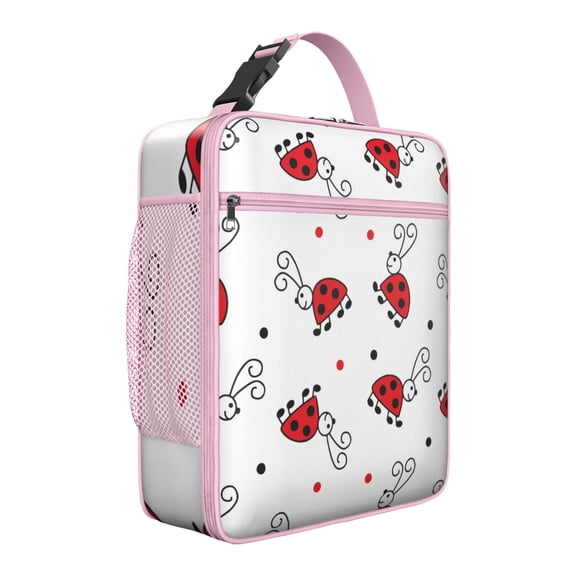 Premium Insulated Ladybug Lunch Box for Men & - Reusable Lunch Bag with,Hour Temperature Retention, Compact & Lightweight Design for Office, Work, Picnic, Travel - Durable Lunch Tote for Adults.