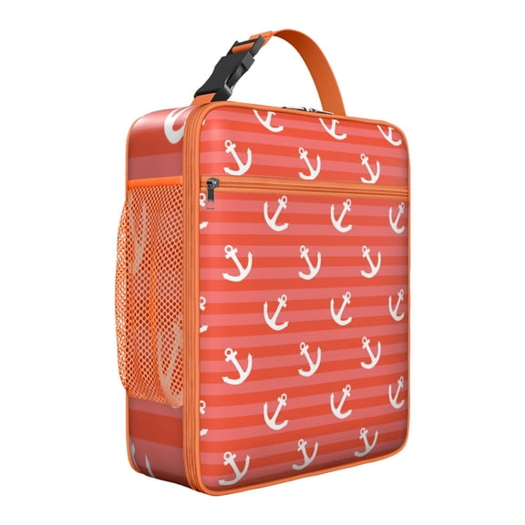 Premium Insulated Nautical Lunch Box for Men & - Reusable Lunch Bag with,Hour Temperature Retention, Compact & Lightweight Design for Office, Work, Picnic, Travel - Durable Lunch Tote for Adults.