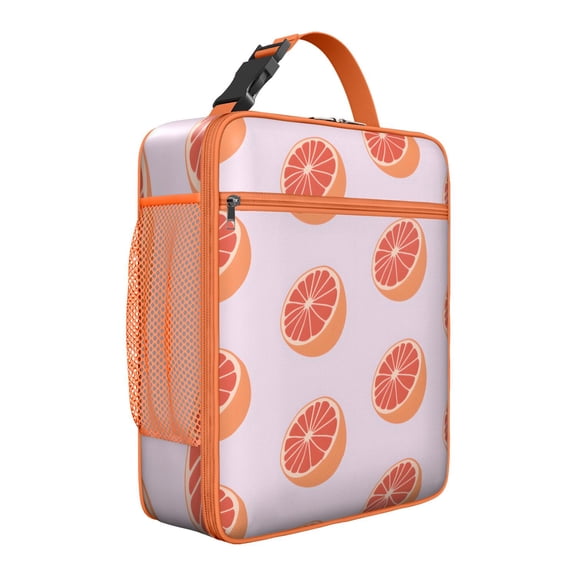 Premium Insulated Orange Lunch Box for Men & - Reusable Lunch Bag with,Hour Temperature Retention, Compact & Lightweight Design for Office, Work, Picnic, Travel - Durable Lunch Tote for Adults.
