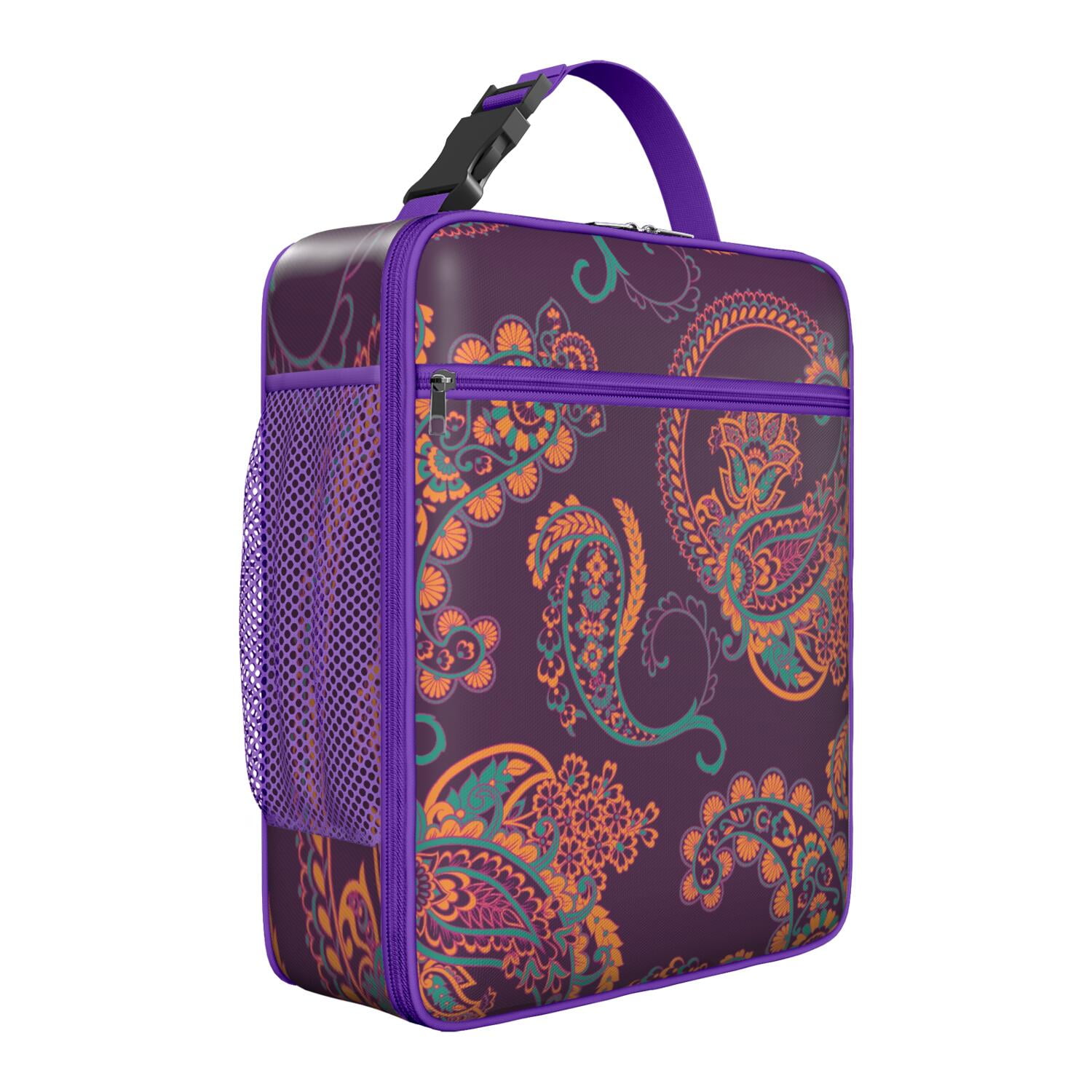 Premium Insulated Paisley Lunch Box for Men & - Reusable Lunch Bag