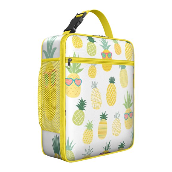 Premium Insulated Pineapple Lunch Box for Men & - Reusable Lunch Bag with,Hour Temperature Retention, Compact & Lightweight Design for Office, Work, Picnic, Travel - Durable Lunch Tote for Adults.