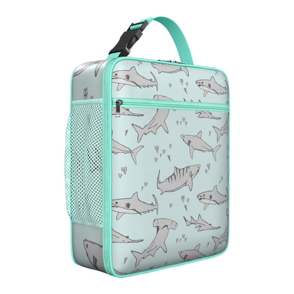 Premium Insulated Shark Lunch Box for Men & - Reusable Lunch Bag with,Hour Temperature Retention, Compact & Lightweight Design for Office, Work, Picnic, Travel - Durable Lunch Tote for Adults.