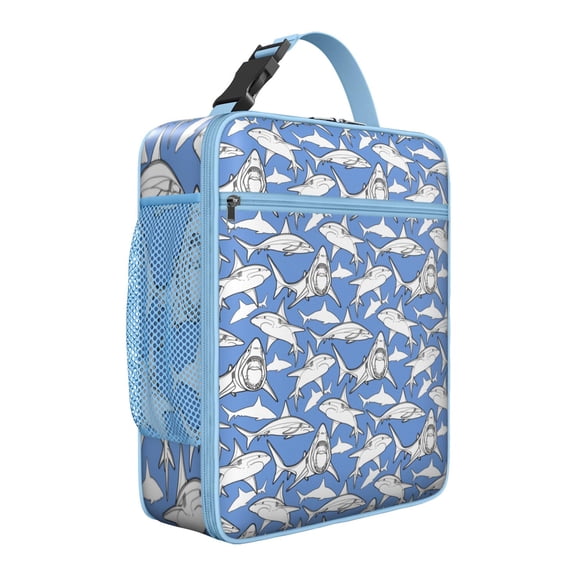 Premium Insulated Shark Lunch Box for Men & - Reusable Lunch Bag with,Hour Temperature Retention, Compact & Lightweight Design for Office, Work, Picnic, Travel - Durable Lunch Tote for Adults.