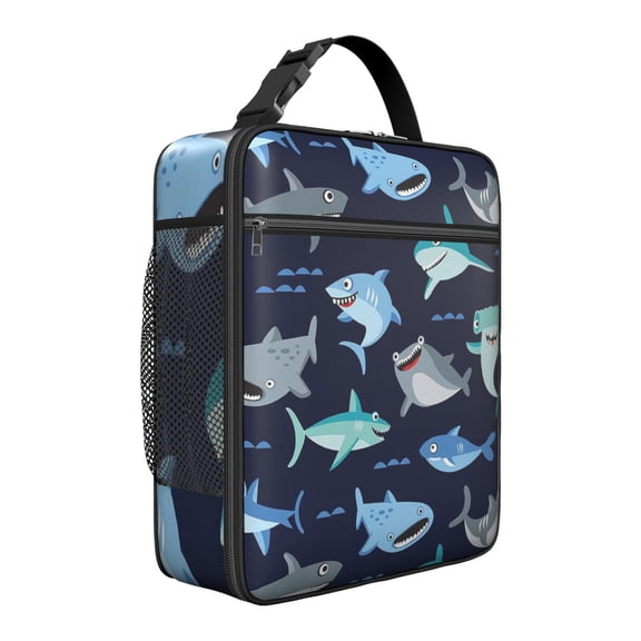 Premium Insulated Shark Lunch Box for Men & - Reusable Lunch Bag with,Hour Temperature Retention, Compact & Lightweight Design for Office, Work, Picnic, Travel - Durable Lunch Tote for Adults.