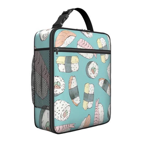 Premium Insulated Sushi Lunch Box for Men & - Reusable Lunch Bag with,Hour Temperature Retention, Compact & Lightweight Design for Office, Work, Picnic, Travel - Durable Lunch Tote for Adults.